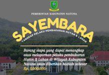 Sayembara Rp5 Juta Pelapor Karhutla Natuna Tuai Polemik, Publik Khawatir Picu Konflik Sosial