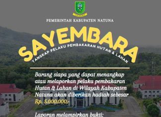 Sayembara Rp5 Juta Pelapor Karhutla Natuna Tuai Polemik, Publik Khawatir Picu Konflik Sosial