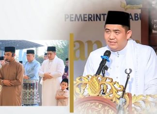 Jadi Khatib Sholat Idulfitri, Bupati Roby Tekankan Makna Kemenangan Sejati