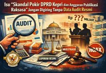 Editorial : Isu “Skandal Pokir DPRD Kepri dan Anggaran Publikasi Raksasa” Jangan Digiring Tanpa Data Audit Resmi