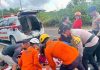 Respons Cepat Pamapta Polres Natuna Tangani Laka Tunggal di Sungai Ulu, Bersama Basarnas dan Ambulans RSUD