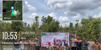 Polres Natuna dan Jajaran Polsek Gencarkan Pemasangan Spanduk Stop Karhutla, Wujudkan Kesadaran Bersama Jaga Lingkungan