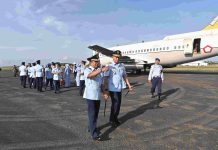 Danlanud RSA Sambut Kunjungan Komandan Grup 4 Khusus di Natuna