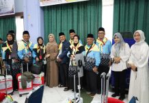 44 Jamaah Haji Bintan Berangkat ke Madinah, Wabup Deby Ingatkan Kekompakan dan Keikhlasan