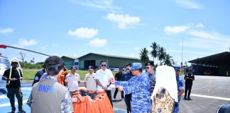 Penanganan Karhutla, Danlanud RSA Dampingi Bupati Natuna Tinjau Operasi Udara di Lanud Raden Sadjad
