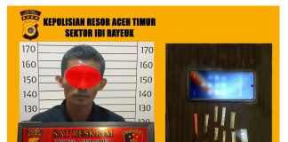 Patroli Kamtibmas Berbuah Penindakan, Personel Polsek Idi Rayeuk Amankan Terduga Pelaku Narkoba, 12 Paket Sabu Disita