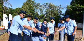 Danlanud RSA Natuna Pimpin Ziarah di TMP Ranai, Sambut HUT ke-80 TNI AU