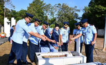 Danlanud RSA Natuna Pimpin Ziarah di TMP Ranai, Sambut HUT ke-80 TNI AU