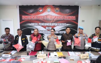 Ditresnarkoba Polda Kepri Ungkap 41 Kasus Narkotika, Barang Bukti Dimusnahkan