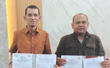 BPJS Ketenagakerjaan dan Disnakertrans Nagan Raya Tanda Tangani PKS 2.000 Pekerja Rentan Terlindungi DBH Sawit