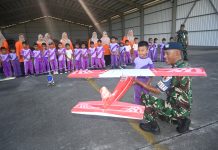 Keceriaan Anak TK Natuna Hiasi Edukasi Dirgantara di Lanud RSA