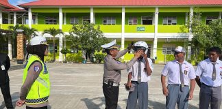 Tekankan Keselamatan Berlalu Lintas, Ditlantas Polda Kepri Edukasi Siswa SMAN 15 Batam