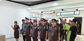 Kejari Natuna Lantik Sejumlah Pejabat, Perkuat Kinerja Penegakan Hukum