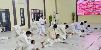 Polres Natuna Gelar Ujian Bela Diri Polri untuk Kenaikan Pangkat Periode 1 Juli 2026
