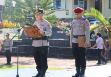 Kapolres Buton Pimpin Serah Terima Jabatan Pejabat Utama