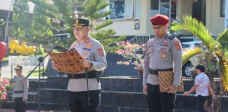 Kapolres Buton Pimpin Serah Terima Jabatan Pejabat Utama