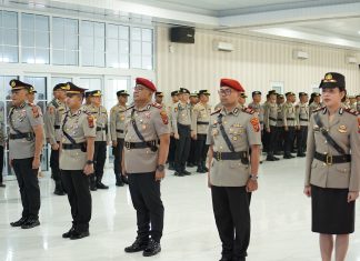 Mapolres Asahan Sertijab Kasad Narkoba dan Kapolsek Kota Kisaran