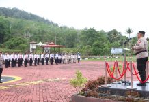 Upacara Hari Kesadaran Nasional Polres Lingga Berlangsung Khidmat