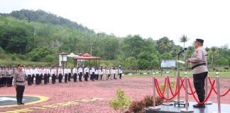 Upacara Hari Kesadaran Nasional Polres Lingga Berlangsung Khidmat
