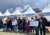 Momentum HUT Simalungun, Bupati dan Wakil Bupati Serahkan Santunan BPJS Ketenagakerjaan