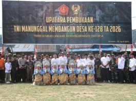 Kodim 0318/Natuna Gelar TMMD ke-128 di Anambas, Buka Akses Desa Terisolir Bayat–Piasan