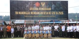 Kodim 0318/Natuna Gelar TMMD ke-128 di Anambas, Buka Akses Desa Terisolir Bayat–Piasan