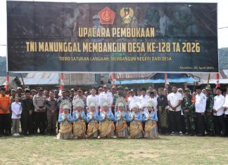 Kodim 0318/Natuna Gelar TMMD ke-128 di Anambas, Buka Akses Desa Terisolir Bayat–Piasan