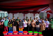 Bupati Kasmarni Tekankan Semangat Gotong Royong saat Membuka TMMD ke-128 di Pinggir