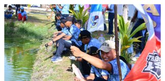Lanud Raden Sadjad Natuna Semarakkan HUT ke-80 TNI AU dengan Lomba Mancing Mania