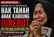 24 TAHUN MENANGIS DALAM DIAM, HAK TANAH ANAK KANDUNG DIDUGA DIREBUT IBU TIRI DAN TUJUH ADIK TIRI, LAPORAN DI POLRES BUTON UTARA PUN MANDEK