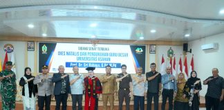 Dies Natalis ke-40 UNA, Kukuhkan Guru Besar dan Perkuat Komitmen Peningkatan Mutu Pendidikan