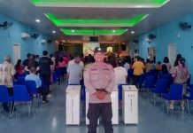 Polsek Daik Lingga Amankan Ibadah Paskah dan Kenaikan Isa Al-Masih, Situasi Kondusif