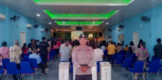 Polsek Daik Lingga Amankan Ibadah Paskah dan Kenaikan Isa Al-Masih, Situasi Kondusif