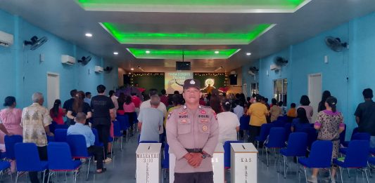 Polsek Daik Lingga Amankan Ibadah Paskah dan Kenaikan Isa Al-Masih, Situasi Kondusif