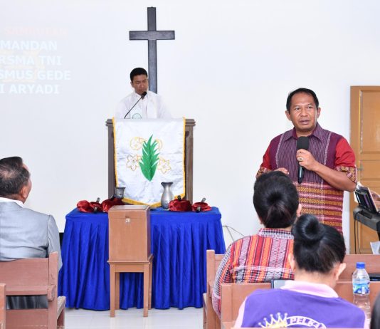 Danlanud RSA Natuna Resmikan Pastori Gereja Bukit Kasih, Tingkatkan Kenyamanan Ibadah