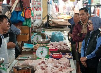 Jelang Iduladha, Sekda Kepri Pantau Harga Sembako di Pasar Bincen