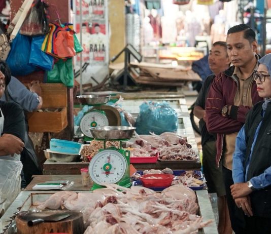 Jelang Iduladha, Sekda Kepri Pantau Harga Sembako di Pasar Bincen