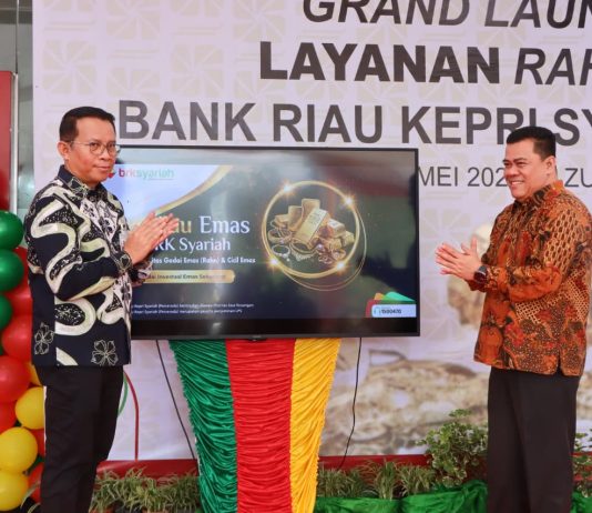 Sekda Bintan Resmikan Layanan Rahn Emas BRK Syariah Cabang Bintan