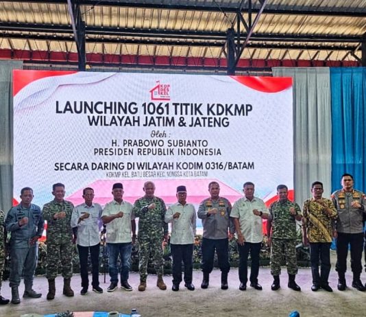 Wagub Nyanyang Ikuti Peluncuran 1.061 KDKMP, Kepri Siap Jadi Mitra Strategis Program Nasional