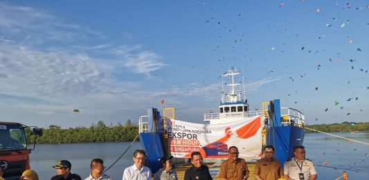 Gubernur Ansar Ahmad Lepas Ekspor Ayam Hidup Kepri ke Singapura