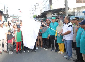 Peringati Hari Buruh Internasional, Bupati Asahan Lepas Gerak Jalan Santai