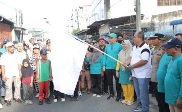 Peringati Hari Buruh Internasional, Bupati Asahan Lepas Gerak Jalan Santai