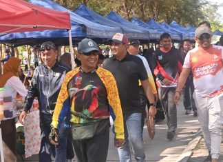 Pasar Minggu Ria Lanud RSA Natuna Hidupkan UMKM dan Kebersamaan di Pantai Piwang