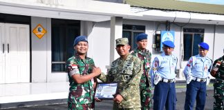 Danlanud RSA Natuna Pimpin Apel Pelepasan 6 Personel, Lanjutkan Pengabdian