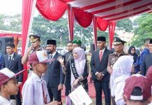 Bunda PAUD Aceh Timur Turut Menghadiri Upacara Hardiknas