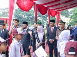 Bunda PAUD Aceh Timur Turut Menghadiri Upacara Hardiknas