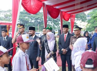 Bunda PAUD Aceh Timur Turut Menghadiri Upacara Hardiknas