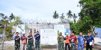 Danlanud RSA Natuna Tinjau Renovasi Rumah Dinas, Tingkatkan Kesejahteraan Personel