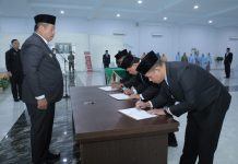 Tingkatkan Kinerja, Bupati Asahan Lantik dan Rotasi Pejabat
