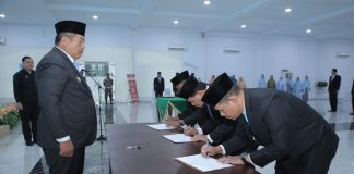 Tingkatkan Kinerja, Bupati Asahan Lantik dan Rotasi Pejabat